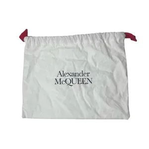 Alexander McQueen Authentic Small White Cotton Skull Purse Bag Clutch Dustbag thumbnail 1