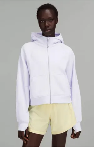 Lululemon Scuba Oversized Full Zip Hoodie - Pastel Blue - XS/S thumbnail 1