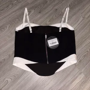 White Fox Boutique Black The Feel Spark Bustier Top thumbnail 3