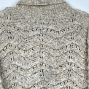NWT * Nordstrom Oversized Chunky Longline Knit Cowl Neck Sweater in Oatmeal S/M thumbnail 8