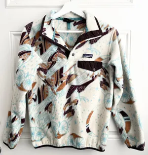 Patagonia harvest moon white owl synchilla thumbnail 1