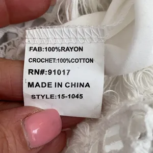 Solitaire Swim White Crochet Trim Cover Up Dress thumbnail 8