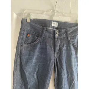 Hudson Beth Baby Bootcut Womens Size 27 Dark Wash Flap Pocket Jeans Denim USA‎ thumbnail 2