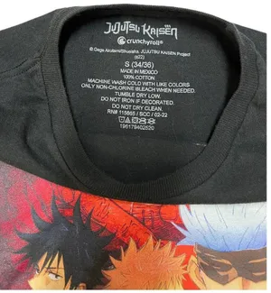 Crunchyroll Jujutsu Kaisen Key Visual Characters Unisex Tee Shirt Black S 34/36 thumbnail 9