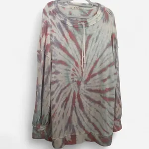 Free People We The Free “Best Catch” Tie Dye Pullover – Cozy Indie Loungecore M thumbnail 4