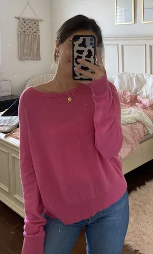 Banana Republic Pink Cashmere Sweater thumbnail 1