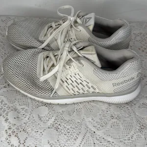 Reebok white PT Prime lightweight workout shoes sneakers sz 8 thumbnail 3