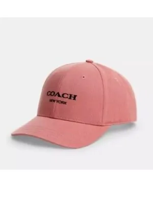 Coach Embroidered Baseball Hat CAA64 Pink / Black thumbnail 2
