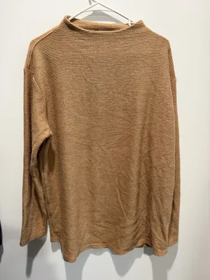 Lands' End Brown Mockneck Sweater thumbnail 1