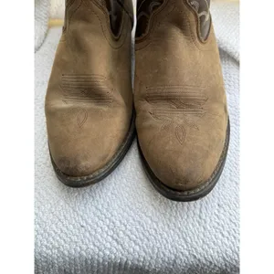 Laredo Brown Leather Pull On‎ Western Boots Women's Size 10 Lea Vamp Fox thumbnail 4