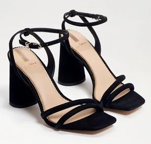 SAM EDELMAN WOMENS KIA BLOCK HEEL black SANDAL SIZE 6.5 thumbnail 1