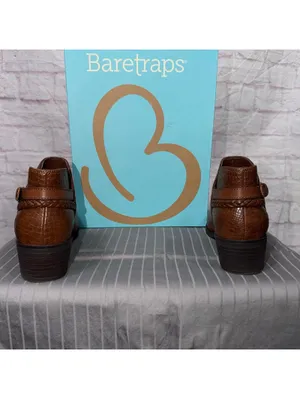 Baretraps Brown Ankle Boots with Braided Strap Detail Size 7M New in Box thumbnail 7