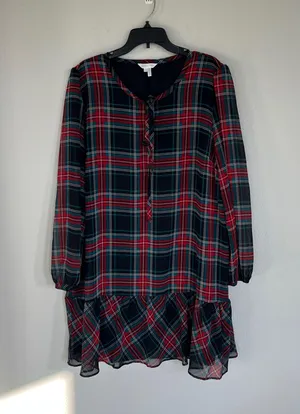 Draper James Holiday Christmas Plaid Dress Size XXL thumbnail 1