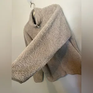 Victoria’s Secret Jacket Pink Gorpcore Cozycore‎ Sherpa Zip-Up Deep Pile Teddy M thumbnail 7