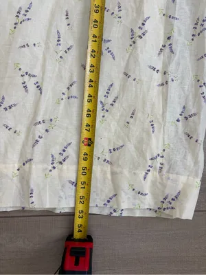 H&M Wildflower Linen Blend Sleeveless Square Neck Maxi Dress Butter Yellow M thumbnail 8