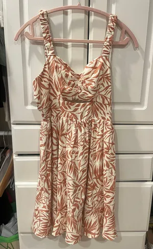 Orange/pink Tropical Dress thumbnail 1