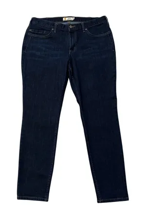 Carhartt Slim Fit‎ Skinny Leg Dark Wash Denim Jeans Womens Size 14 Regular thumbnail 1