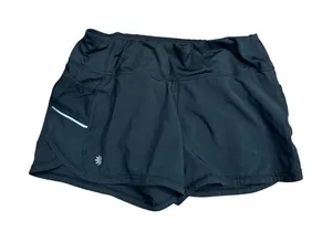 Athleta Black Running Shorts Womens Size S Pockets Reflective Athletic‎ thumbnail 1