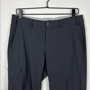 REI Cargo Hiking Pants Wide Leg Women’s Size 8 Charcoal Gray Zipper Pockets thumbnail 2