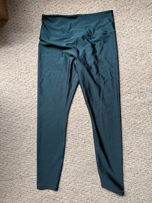 ATHLETA Elation Sheen Tight High-Waist Forest Green Active Leggings thumbnail 2