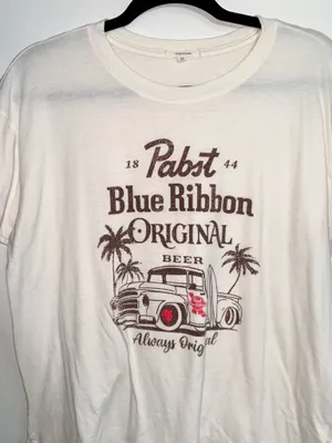 Maurices PBR Truck Graphic Tee Cream Brown Short Sleeve Summer thumbnail 5