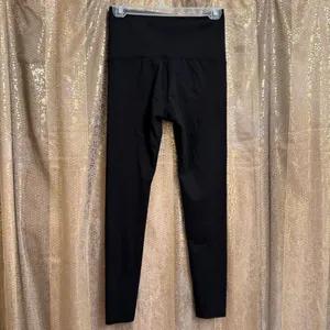 Black Tummy Control Shapewear Spandex Stretchy High Waisted Leggings Large thumbnail 2