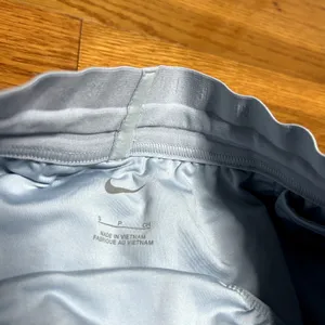 Nike Running Division Mid Rise Brief-Lined Shorts Womens Size Small Light Blue thumbnail 5