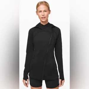 Lululemon Every Journey Hooded Jacket Womens 6 Black Zip Front thumbnail 14