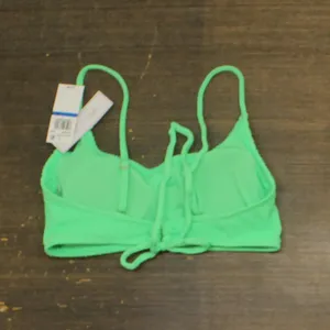 NWT Salt + Cove Juniors Rib Scrunch Scoop-Neck Bikini Top Mint Tea Green XL thumbnail 6