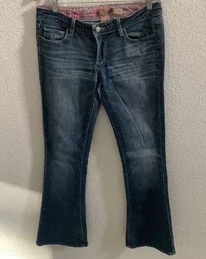Paige 𝅺 Lou Lou Flare Blue Jeans Size 29 thumbnail 1