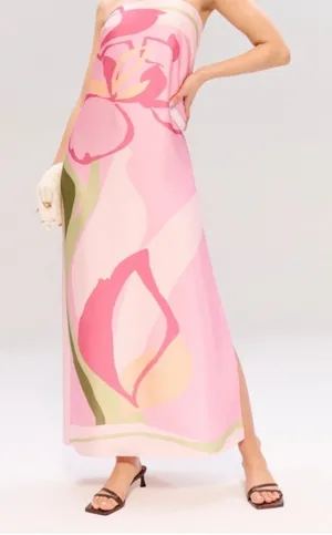 Abercrombie & Fitch Pink Maxi Dress thumbnail 1