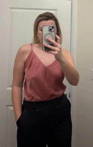 Express satin tank top thumbnail 1