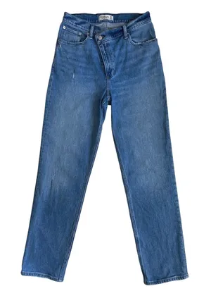 Abercrombie & Fitch 90s Straight Ultra High Rise Crossover Jeans Blue‎ 29 8R thumbnail 1