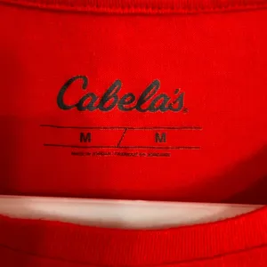 Cabelas Womens Tee Short Sleeve Shirt Red Size‎ Medium Simple Summer Lightweight thumbnail 4