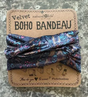NWT Natural Life Velvet Boho Bandeau Top Headband Accessory thumbnail 1