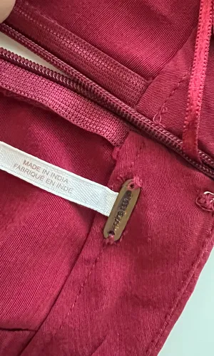 Free People Red Wide Leg Pants thumbnail 4