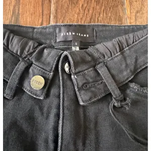 Risen Jeans Black Distressed Crossover Denim Shorts Size‎ Small NWT thumbnail 8