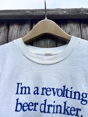Vintage Sam Adams Tee White Size M thumbnail 4