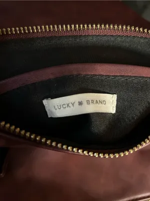 Lucky Brand Women's Envelope Crossbody Bag in Burgundy thumbnail 8