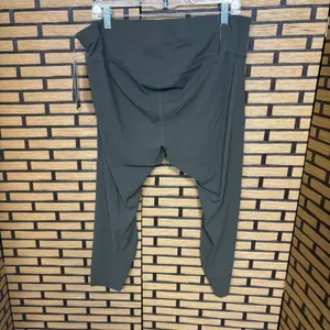 Nike Olive 7/8 Length High Rise Leggings Size 1X thumbnail 2