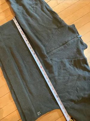 Sweaty Betty Nestle Up Green Quarter Zip Knit Sweatshirt Size XXL thumbnail 10
