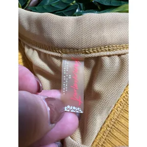 Free People Movement by Free People Yellow Sports Bra Size XS thumbnail 3