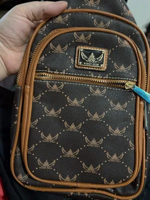 Brown Logo Mini Backpack for Women thumbnail 1