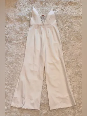 NEW SACHIN & BABI Carrie Bridal Jumpsuit In Cream sz 14 thumbnail 7