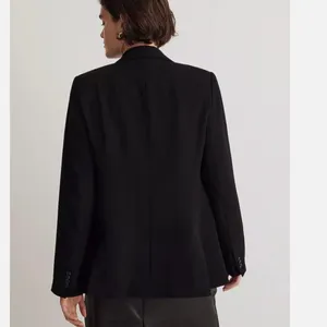 NWT Madewell Rosedale Blazer in Crepe Black Oversized SZ-6 thumbnail 3