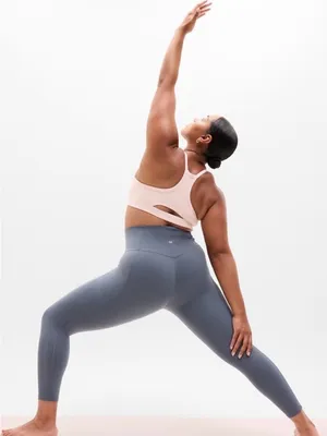Athleta Salutation Stash High Rise 7/8 Legging blue size large thumbnail 1