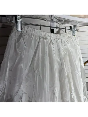 Vintage white lace skirt ruffled petticoat bridal wedding crinoline costume M thumbnail 3