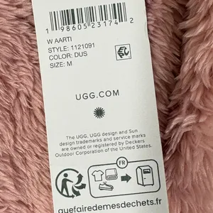 UGG Aarti Hooded Fleece Robe Dusk Pink 1121091 Plush Loungewear M thumbnail 2