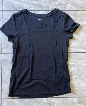 Quince NWOT Cotton Modal Scoop Neck Tee Black S Short Sleeve thumbnail 1