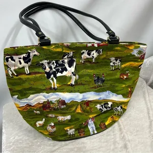 Country farm novelty handbag barn cows farmer sheep bunny rabbit scarecrow purse thumbnail 7
